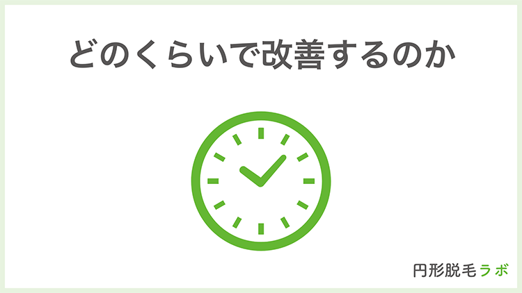 どのくらいで改善するのか